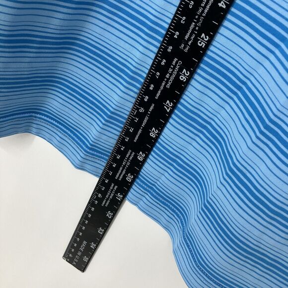 Pebble Beach Polo Mens Large Blue Dry-Luxe Logo Performance Golf Performance - Picture 5 of 8